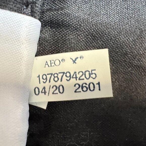 AE Ne(x)t Level Stretch Black Denim Flare Leg Overall Jeans Size 6 Long - Picture 4 of 17